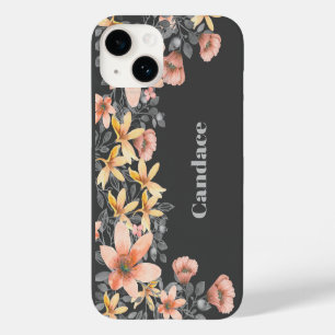 Pink & Gold Blumenkuchen Personalisiert Case-Mate iPhone 14 Hülle