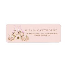Pink Gold Burg Princess Baby Dusche