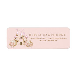 Pink Gold Burg Princess Baby Dusche