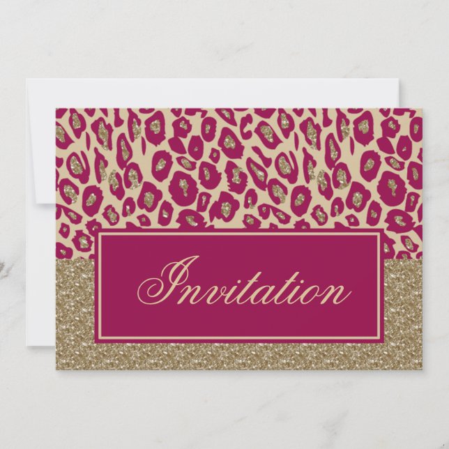 Pink Gold Chic Corporate Party Invitation (Devant)