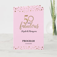 Pink Gold Confetti 50 und fabelhafte Geburtstag