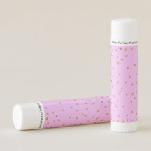 Pink Gold Confetti Dots Modernes Glamour Gastgesch