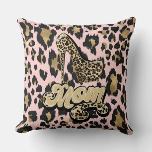 Pink Gold Diva Maman Poster de animal Coussin réve