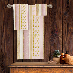 Pink Gold Fa Noël La La Motif#27 ID1009