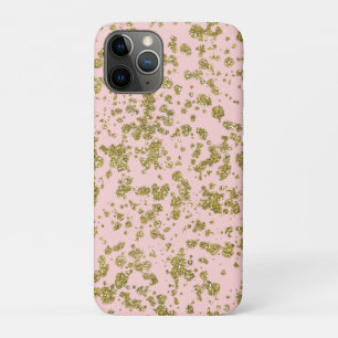 Pink & Gold Glitter Girly Glam Modern Splatter Case-Mate iPhone Hülle