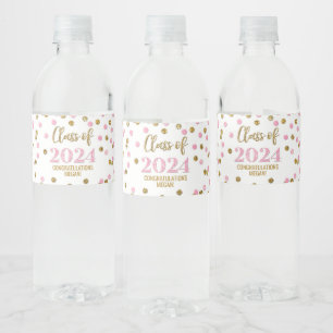Pink Gold Glitzer Confetti Abschluss