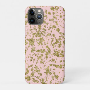 Pink & Gold Glitzer Girly Glam Moderner Spritzer Case-Mate iPhone Hülle