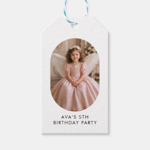 Pink Gold Mädchen 5. Geburtstags-Geschenkanhänger Geschenkanhänger