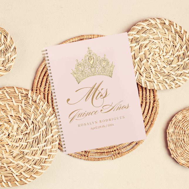 Pink Gold Mis Quince Anos Planer (Von Creator hochgeladen)