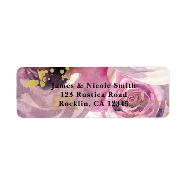Pink & Gold Modern Floral Wedding Birthday Party (Vorne)
