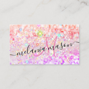 Pink Gold Moderne Aquarellfarben Alkohol Tinte Gli Visitenkarte