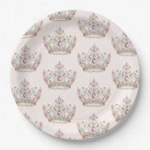 Pink Gold Princess Crown Fairytale Birthday
