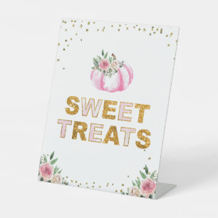 Pink Gold Pumpkin Birthday Sweet Leckereien Unters Sockelschild