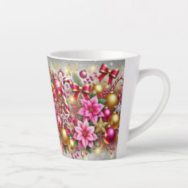 Pink & Gold Weihnachtsmagie Milchtasse