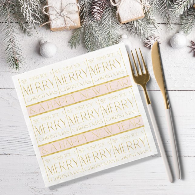 Pink Gold Weihnachtsmuster#35 ID1009 Serviette (Von Creator hochgeladen)