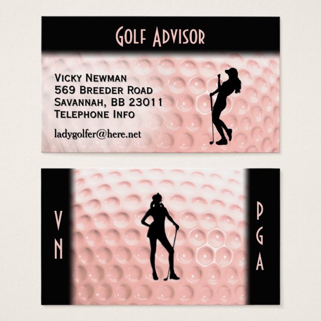 Pink Golf Ball Sports Double Side (Devant & derrière)