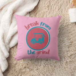 Pink Golf Cart BFTG Kissen