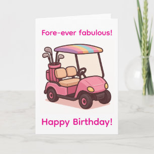 Pink Golf Cart Karte