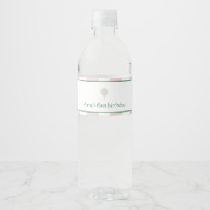 Pink Golf Geburtstag Wasser Flaschen Labels