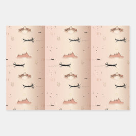 Pink Gondolas Venice Italie papier d'emballage