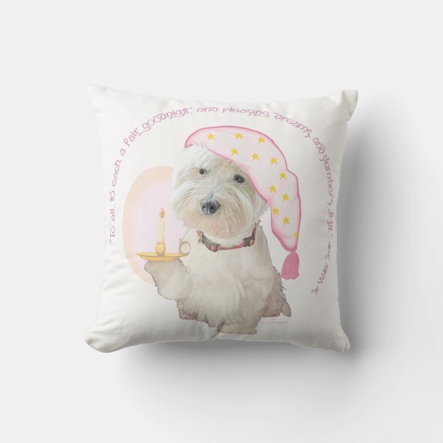 Pink Goodnight Westin mit Candle Round Kissen (Vorderseite)