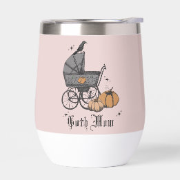 Pink Goth Mama Halloween Viktorianische Babyträgt