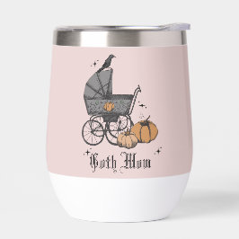 Pink Goth Mama Halloween Viktorianische Babyträgt