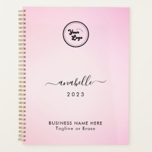 Pink Gradient Ajouter un nom Année Custom Business