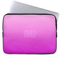 Pink Gradient individuelle Laptop-Ärmel für Monogr