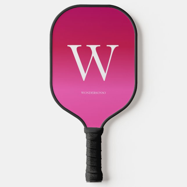 Pink Gradient Pickleball Schläger (Vorderseite)