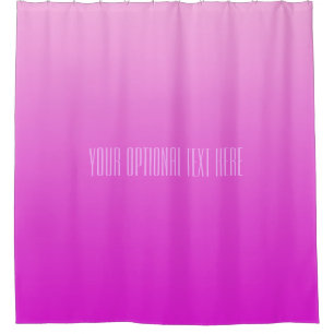 Pink Gradient texte personnalisé rideau de douche