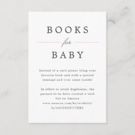 Pink Grand Millennium Books for Baby Request Begleitkarte