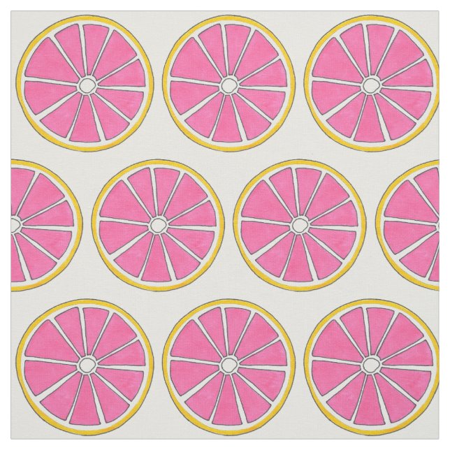 Pink Grapefruit Citrus Fruit Tropical Beach Frucht Stoff (Muster)