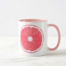 Pink Grapefruit Slice Digitales Gemälde