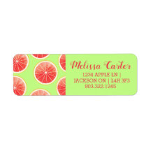 Pink Grapefruit Slices Pattern