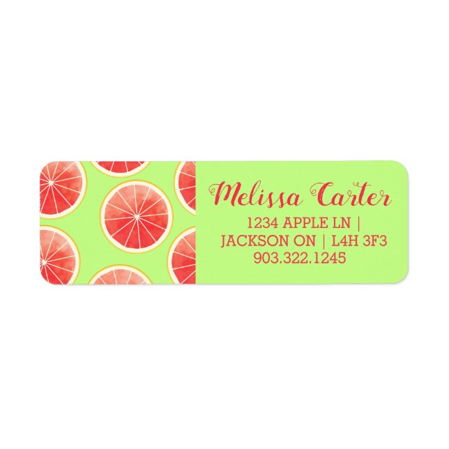 Pink Grapefruit Slices Pattern (Vorne)