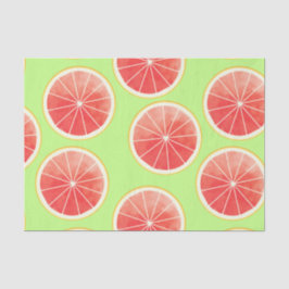 Pink Grapefruit Slices Pattern Seidenpapier