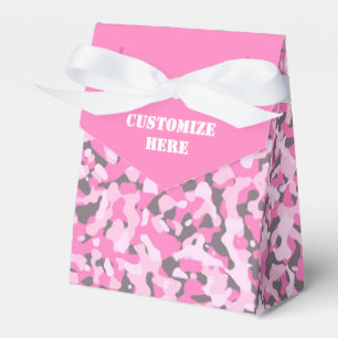 Pink & Gray Camouflaged Zent Gefallen Box Geschenkschachtel