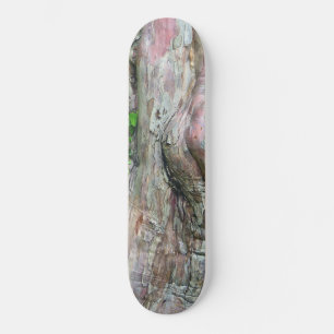 "PINK & GRAY MOTTLED MIT ABSTRAKTER DESIGN DER NAT SKATEBOARD
