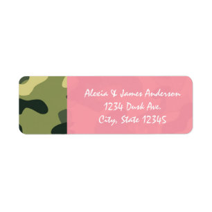 Pink & Green Army Camouflage Camouflage Adressensc