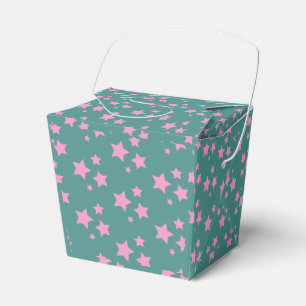 Pink Green Blue Aquamarin Stars Modernes Design Geschenkschachtel