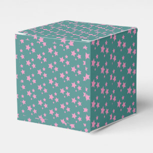 Pink Green Blue Aquamarin Stars Modernes Design Geschenkschachtel