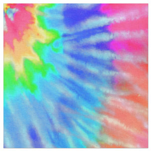 Pink, Green & Blue Psychedelic Gefärbte Krawatte G Stoff