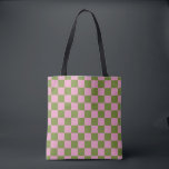 Pink Green Checkered Gingham Pattern Tasche<br><div class="desc">Pink Green Checkered Gingham Pattern</div>