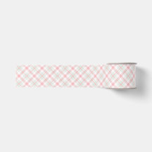 Pink & green Christmas plaid