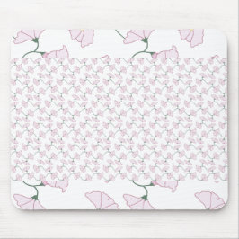 Pink Green Floral Vines Flowers Mouse Pads Mousepad