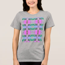 Pink Green Lavender Tribal Art kleine Fliesen Desi