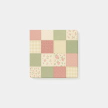 Pink Green Patchwork Quilt Rustikales Bauernhaus B