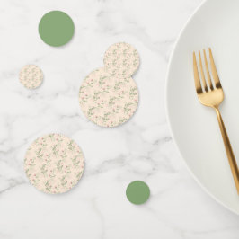 Pink Green Retro Y2K 70er Blume Muster Konfetti