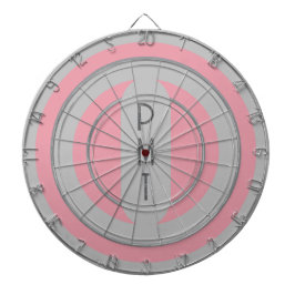 Pink Grey Personalisiert Dart Board Dartscheibe